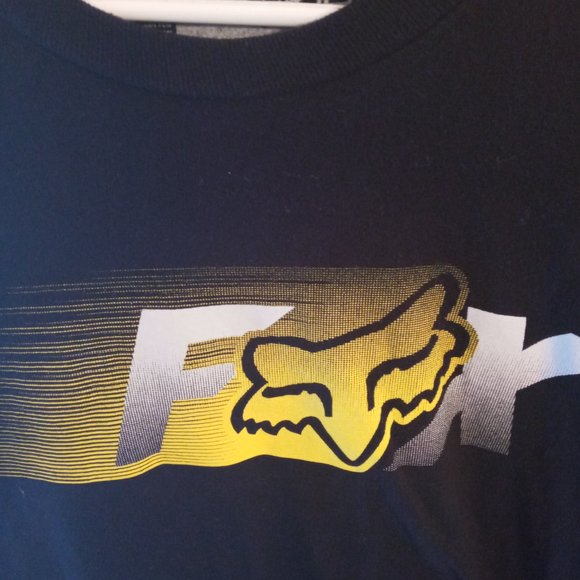 FOX RACING NWOT LOGO MENS BLACK T SHIRT SZ XL - Picture 2 of 7